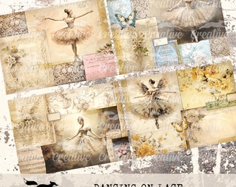 COMPENDIUM Dancing on Lace MK8, Digital Journal, Printable Scrapbooking Kit, DIGI23 55