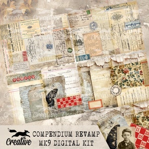COMPENDIUM REVAMP MK9, digitale dagboek-/scrapbookkit, afdrukbare dagboekpagina's DIGI24 33