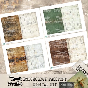 Passeports d'entomologie, kit d'éphémères numériques, kit de journal, DIGI24 14 image 2
