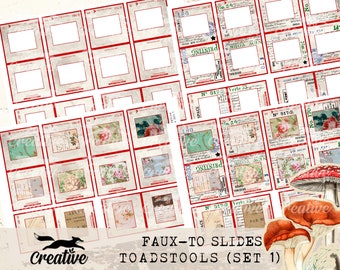 Faux-to Slides, Toadstools, Set 1, Digital Kit DIGI23 15