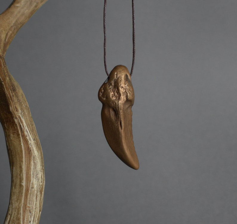 Best friend gift Norse jewelry Bronze pendant Dragon pendant Dragon tooth pendant