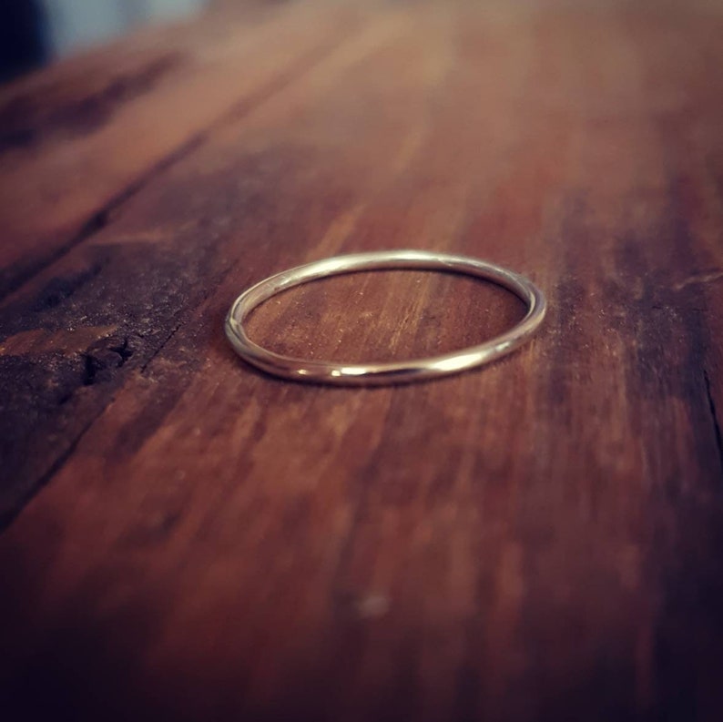 Petite Recycled Sterling Silver Ring Band