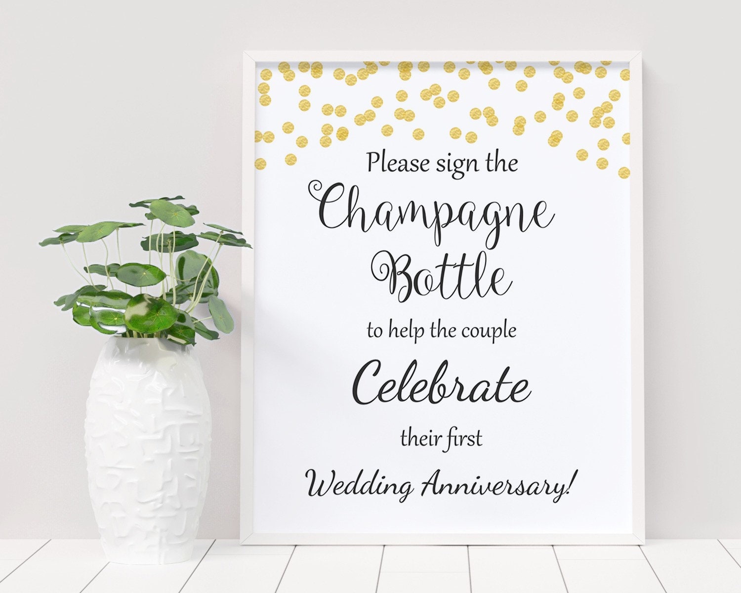 Please Sign Our Wine Bottle Sign Printable Wedding | Etsy