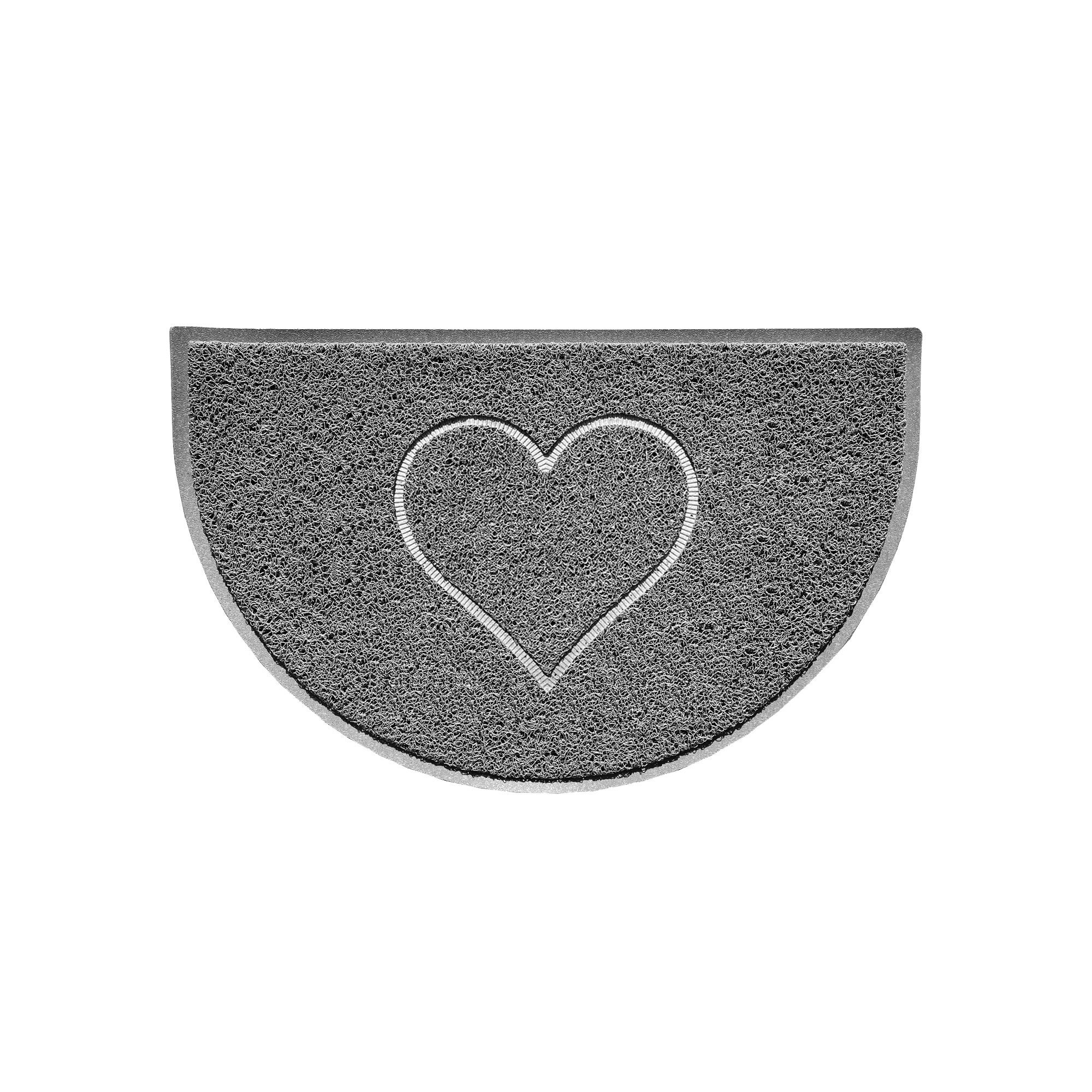 HEART Door Mat in Grey Entrance Floor Mat Home Etsy