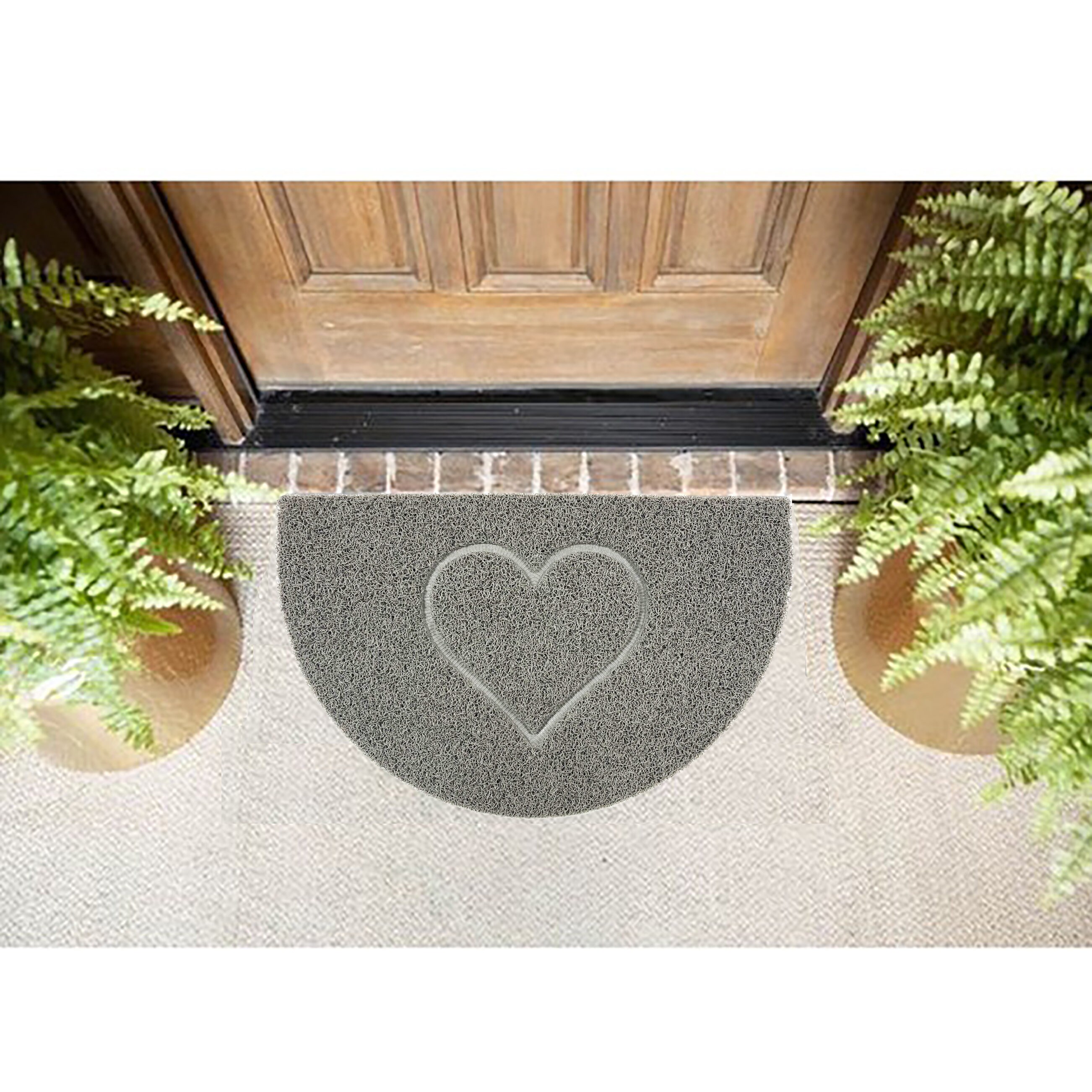 Half Moon Embossed Door Mat Half Circle Entrance Etsy UK