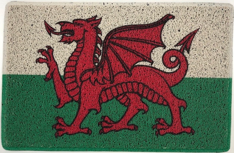 Welsh Door Mat Wales Flag Family Floor Mat Home Front Door Etsy