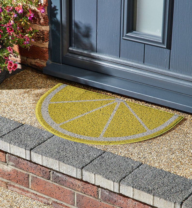 Colourful Quirky Lemon Door Mat 70x44cm Entrance Floor Mat Home Decor