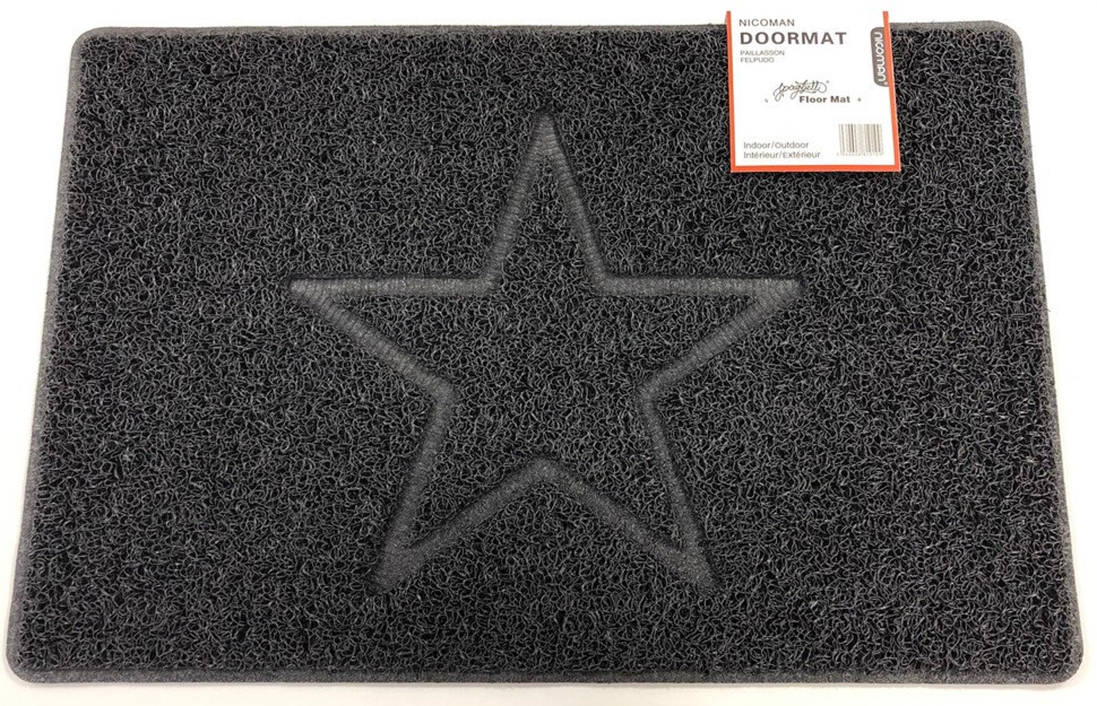 STAR Door Mat in Black Entrance Floor Mat Home Etsy