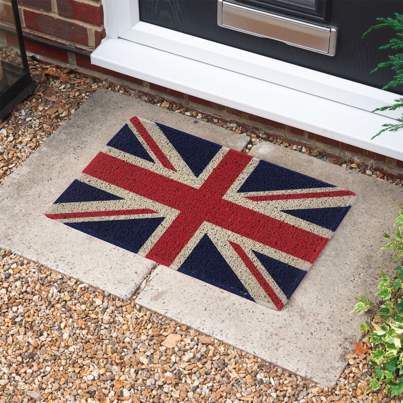 UK Flag Door Mat British Scotland Wales Flag Family Doormat Etsy