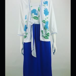 Alfred Shaheen dress belt and jacket set, L-XL