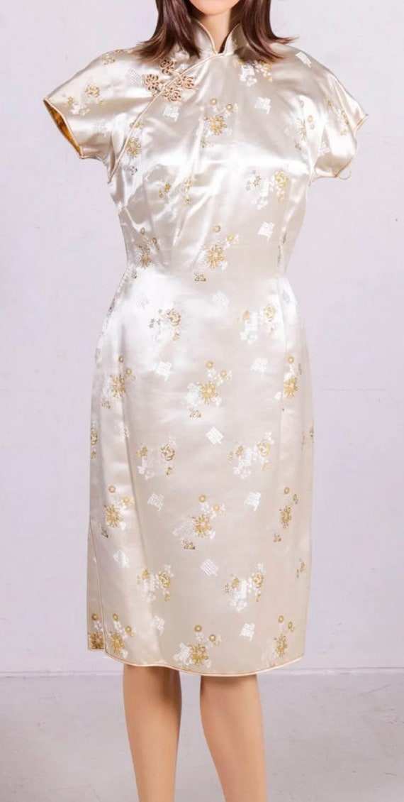 Madame Koo silk qipao cheongsam wiggle dress - image 3