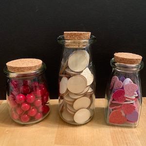 Glass Apothecary Jars with Cork Lid: Spice, Craft & Gift Storage