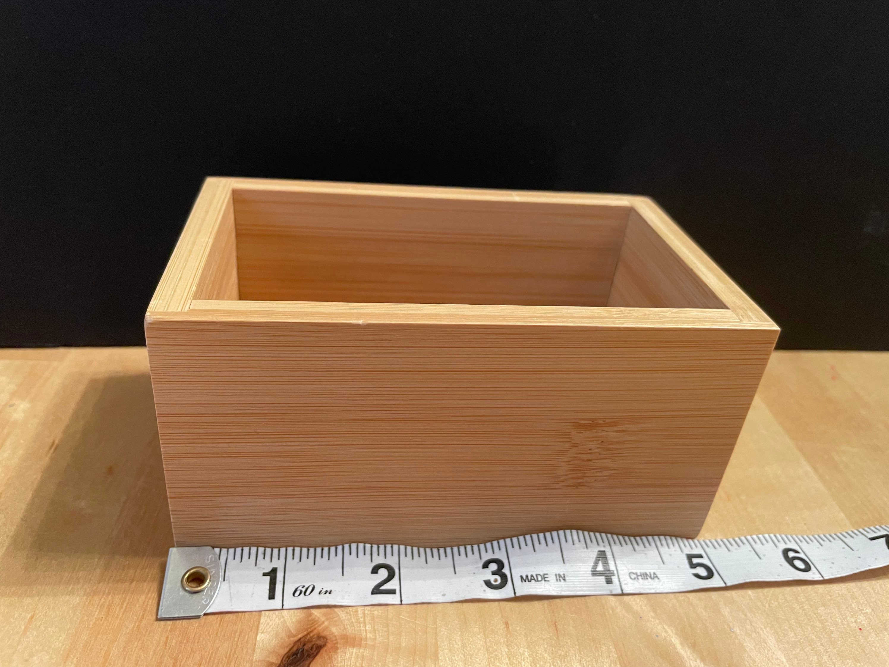 Handmade Bamboo Storage Box: Desk, Kitchen & Bath Organizer - Etsy