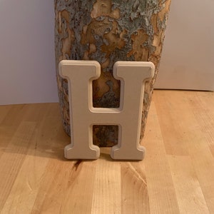 Wood letters, 6 inch LETTER H