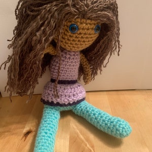 Handmade Crochet Doll: 12-inch Cotton Amigurumi Doll