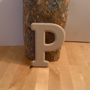 Wood letters, 6 inch LETTER P