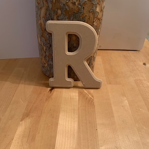 Wood Letters, 6 Inch LETTER R - Etsy UK
