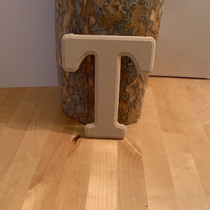 Wood letters, 6 inch LETTER T