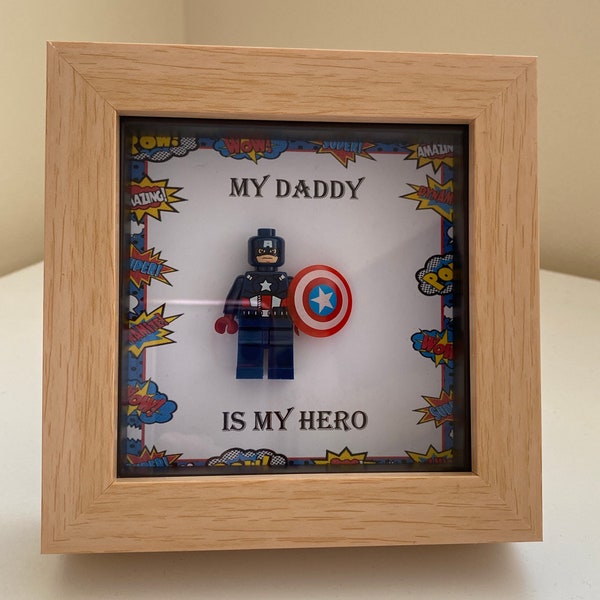 Father’s Day gift or Daddy Birthday gift. Lego superhero gift, gifts for him, Marvel gifts