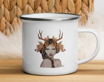 Goddess Enamel Mug