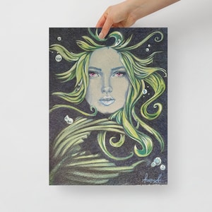 Mermaid Goddess Poster