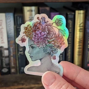 Spring Goddess Sticker // Holographic Sticker // Mythology Stickers