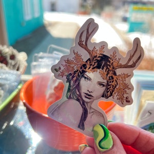 Gaia Sticker // Mother Earth Sticker // Goddess Sticker