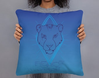 Lioness Throw Pillow // Fierce Spirit
