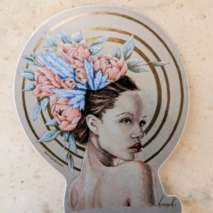 Queen of Mothers Sticker // Mother Goddess Sticker // Goddess Sticker