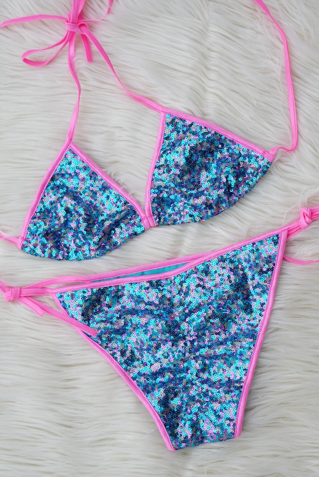 Sequin iridescentpool party blingMade to Etsy