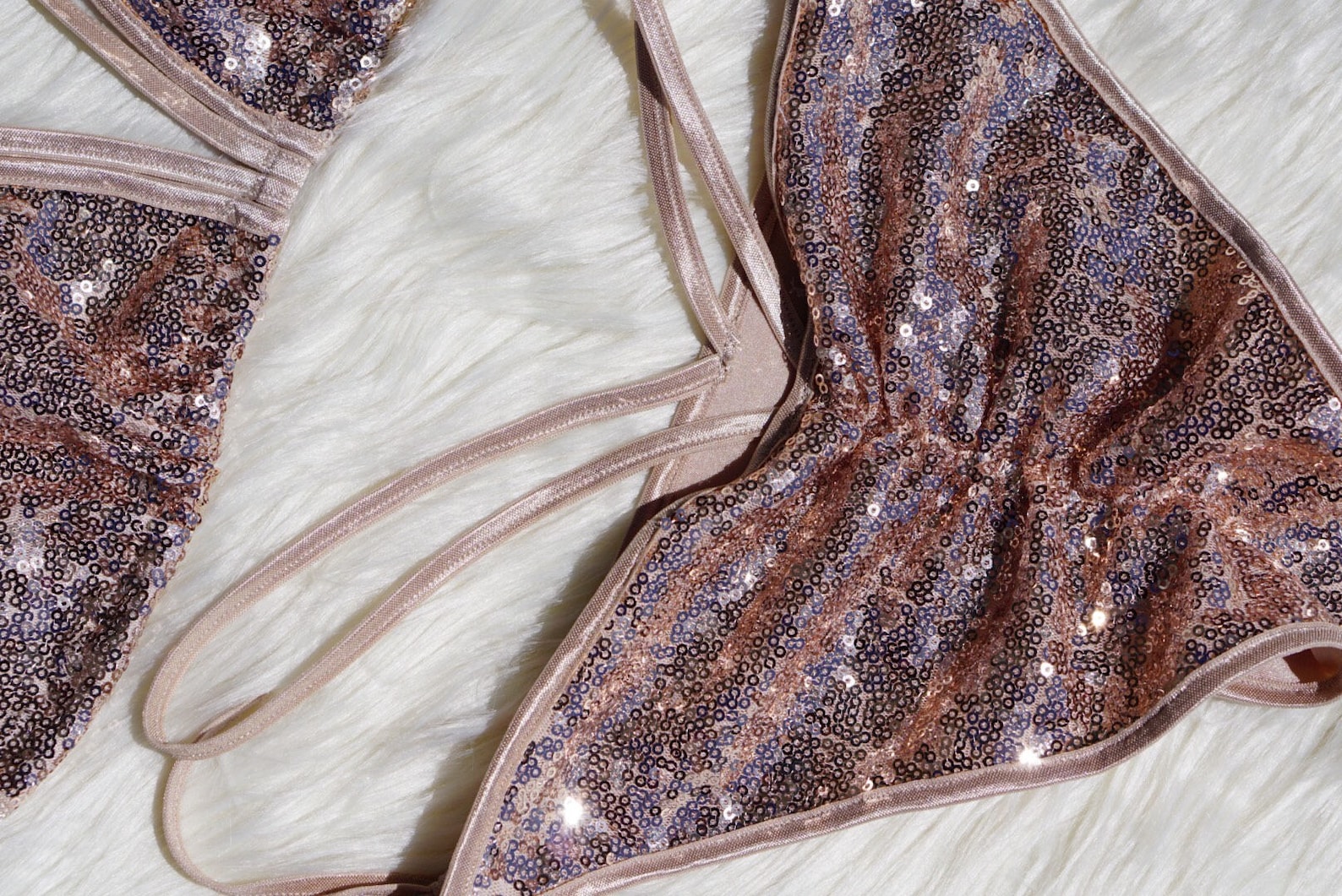 Sequin Bikini. Unique Strappy Fashion Swimwear. Sexy Etsy