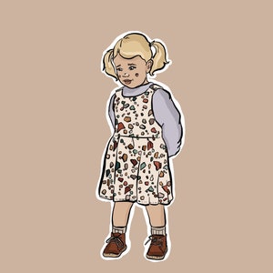 Custom Child Illustration, personalised art print, digital download, cartoon