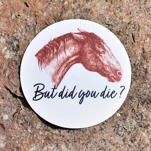 Horse Sticker, Equestrian Sticker, Pony Sticker, Adventure Laptop Decal, Chesnut Mare Sticker, Sassy Horse Sticker, Gifts Under 5