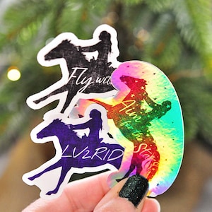 Cowgirl Sticker Pack, Custom Horse Sticker, Horse Decal, Barrel Racer Gift, Equestrian Gifts, Gift Under 10, Rodeo Sticker, Western Decal