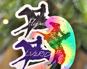 Cowgirl Sticker Pack: Waterproof Barrel Horse Decals