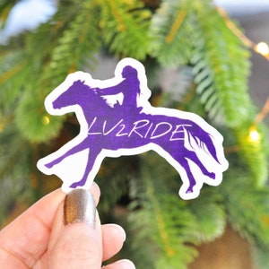 Live to Ride Horse Sticker: Waterproof Vinyl Decal