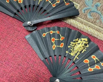 Handgemachter taoistischer Ziwei Kaiser Mini-Fächer: Schutz für Zuhause, Taschenanhänger, Taschenanhänger