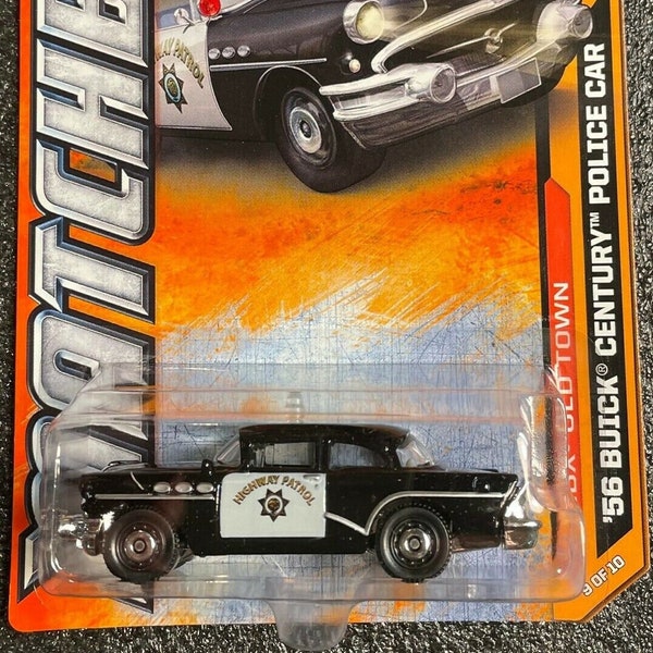 Matchbox 1956 Buick Century Police Car Black MBX Highway Patrol Perfect Birthday  Gift Miniature Collectable Model Toy Car