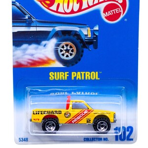 Hot Wheels Surf Patrol Yellow Rescue Squad Perfect Birthday Gift Miniature Collectable Scale Toy Car Etsy Denmark
