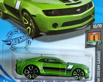 Hot Wheels Chevy Camaro Special Edition Green HW Dream Garage Perfect Birthday  Gift Miniature Collectable Model Toy Car