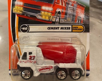 Matchbox Cement Mixer White Earth Crunchers Series 2001 Edition Perfect Birthday Gift Miniature Collectable Toy Car