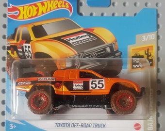 Hot Wheels Toyota Off-Road Truck Orange HW Baja Blazers  Perfect Birthday Gift Miniature Collectable Model Toy Car
