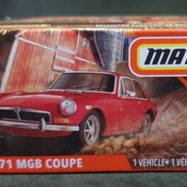 Matchbox 1971 MGB GT Coupe Red Power Grabs MBX Countryside Perfect Birthday Gift Miniature Collectable Toy Car