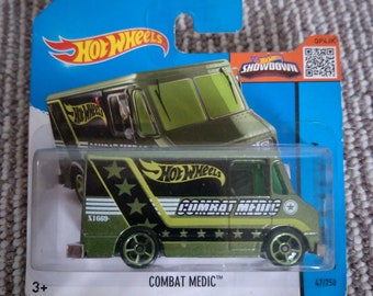 Hot Wheels Combat Medic Green HW City  Perfect Birthday  Gift Miniature Collectable Model Toy Car