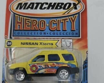 Matchbox 2003 Nissan Xterra Yellow Hero City Perfect Birthday Gift Miniature Collectable Model Toy Car