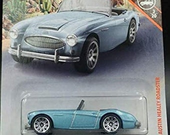 Matchbox '63 Austin Healey Roadster Ice Blue MBX Off Road Long CardPerfect Birthday  Gift Miniature Toy Car