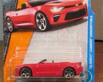 Matchbox  Chevy Camaro Convertible Red Metal Long CardPerfect Birthday  Gift Miniature Toy Car