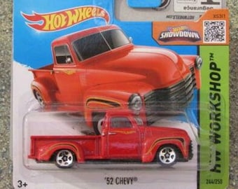 Hot Wheels '52 Chevy Red HW Workshop  Perfect Birthday  Gift Role Playing Miniature Toy Car