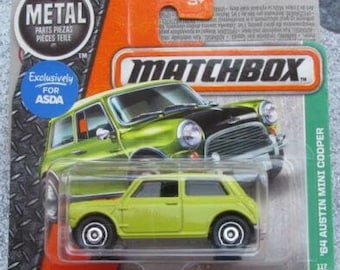 Matchbox '64 Austin Mini Cooper Green  MBX Explorers Rare Miniature Collectable Model Toy Car