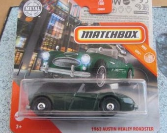Matchbox 63 Austin Healey Roadster Green MBX City Rare Miniature Collectable Model Toy Car Etsy